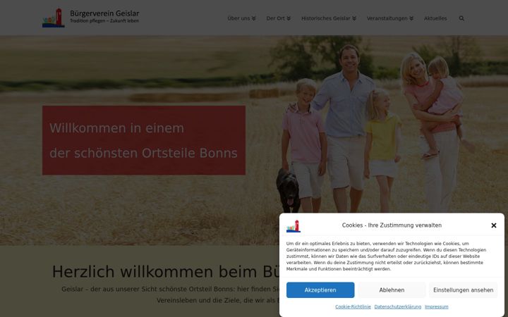 Screenshot of buergerverein-geislar.de