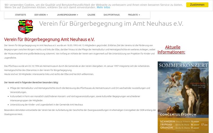 Screenshot of buergerverein-neuhaus.de