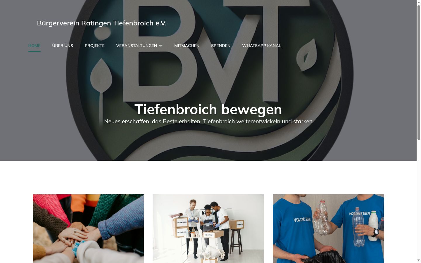 Screenshot des Einwilligungsbanners vor jeglicher Interaktion