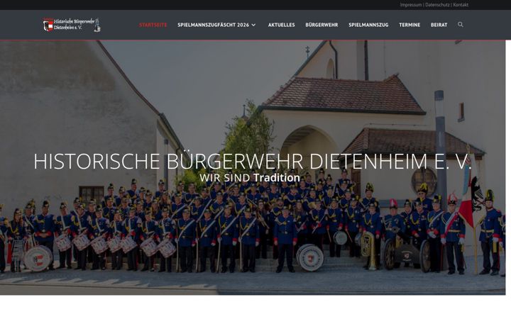Screenshot of buergerwehr-dietenheim.de