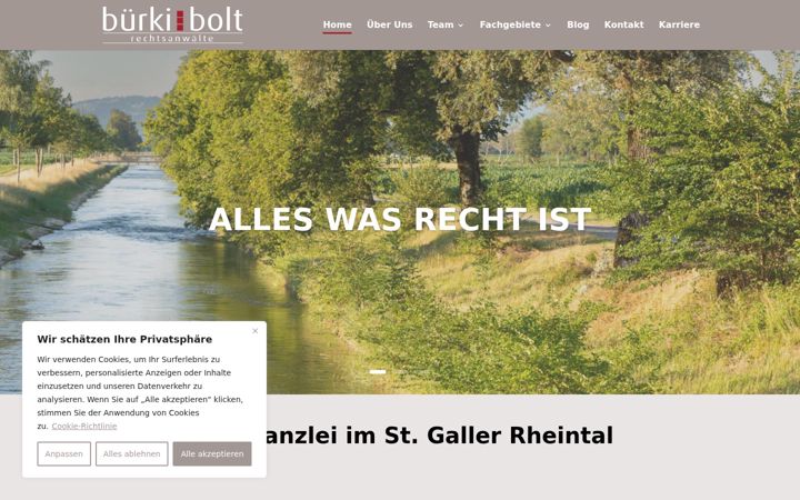 Screenshot of buerki-bolt.ch