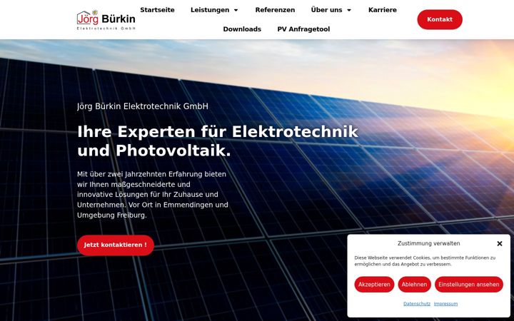 Screenshot of buerkin-elektrotechnik.de