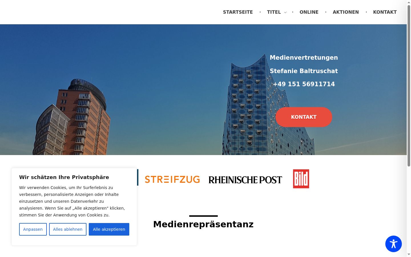 Képernyőkép a bármilyen interakció előtt megjelenő hozzájárulási bannerről
