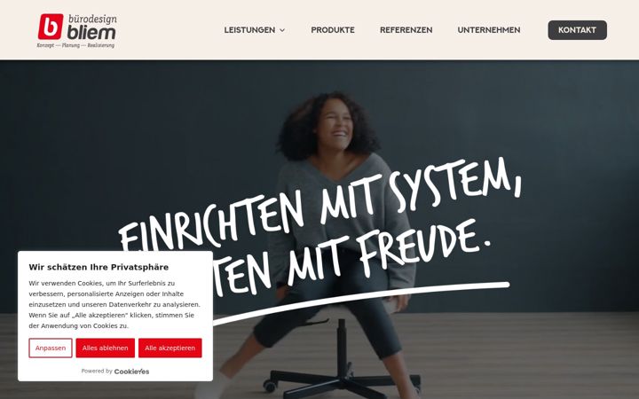Screenshot of buero-bliem.at