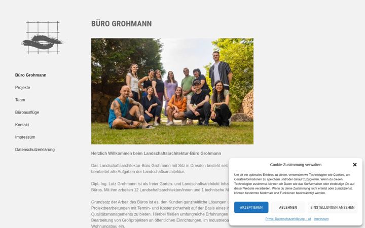 Screenshot of buero-grohmann.de