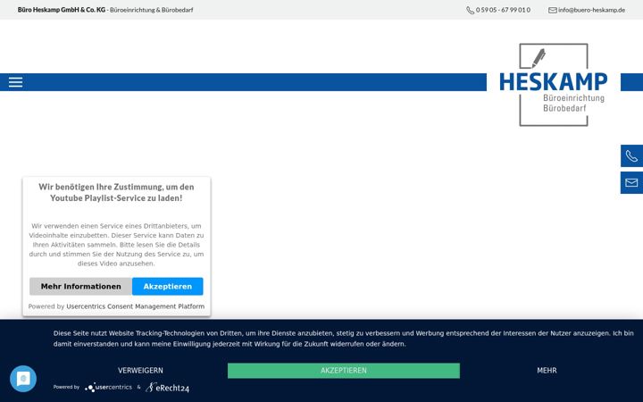 Screenshot of buero-heskamp.de
