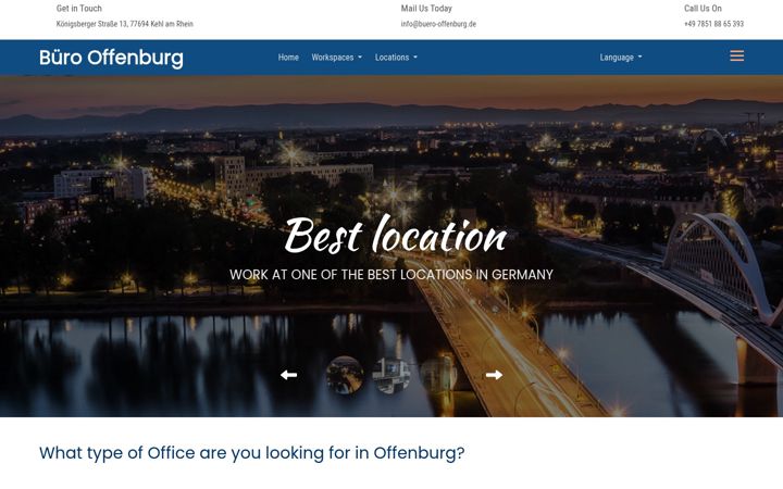 Screenshot of buero-offenburg.de