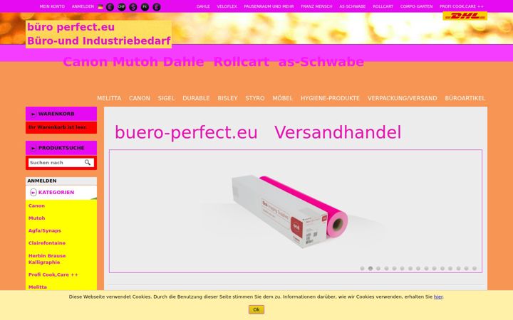 Screenshot of buero-perfect.eu