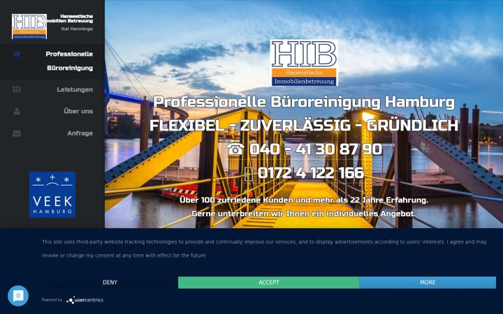 Screenshot of buero-reinigung-hamburg.com