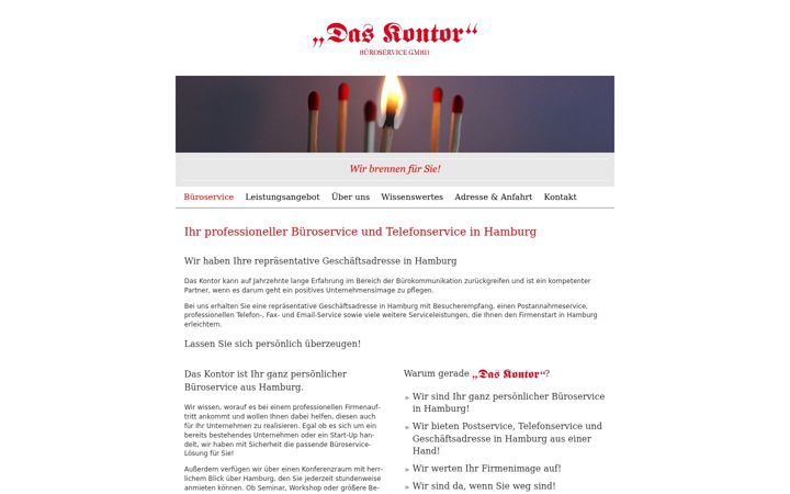 Screenshot of buero-service-hamburg.de