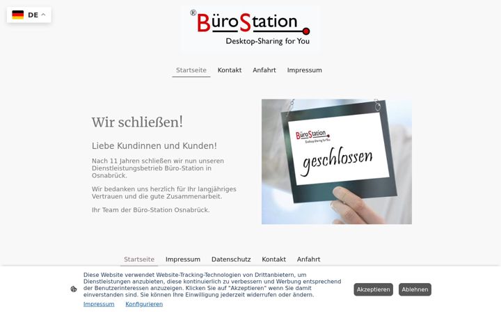 Screenshot of buero-station.de