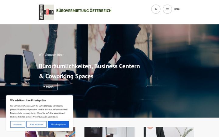 Screenshot of buero-vermietung.at