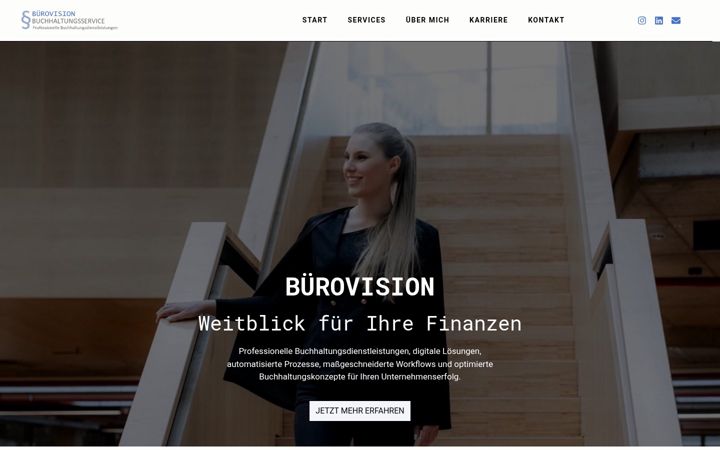 Screenshot of buero-vision.de