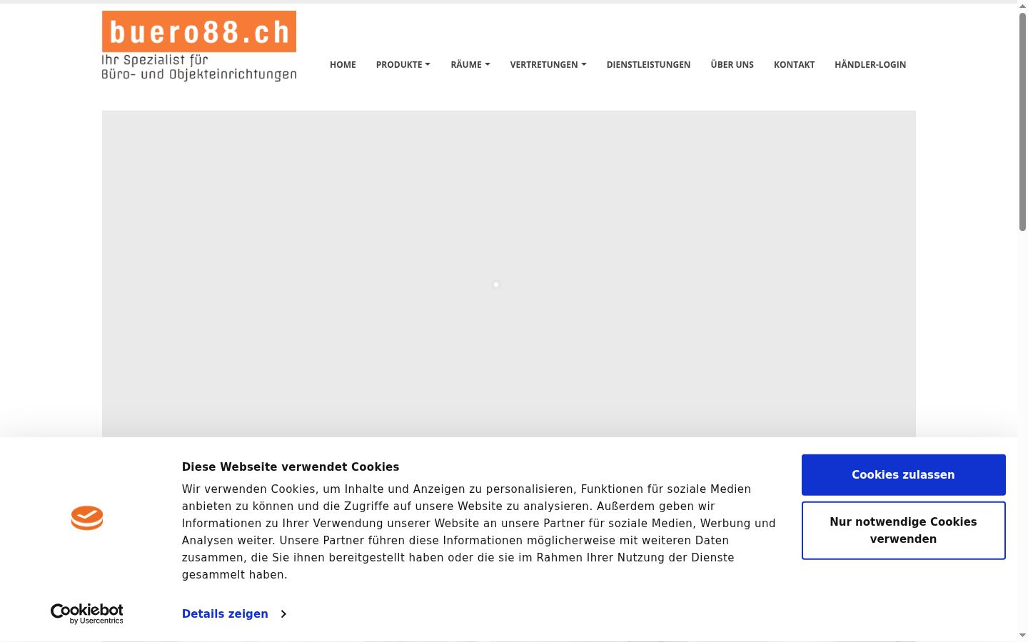 Ekrānuzņēmums ar piekrišanas baneri, kas tika rādīts pirms jebkādas mijiedarbības