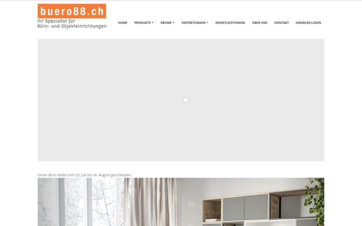 Screenshot of buero88.ch