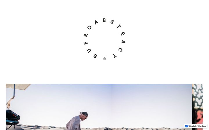 Skærmbillede af bueroabstract.webflow.io