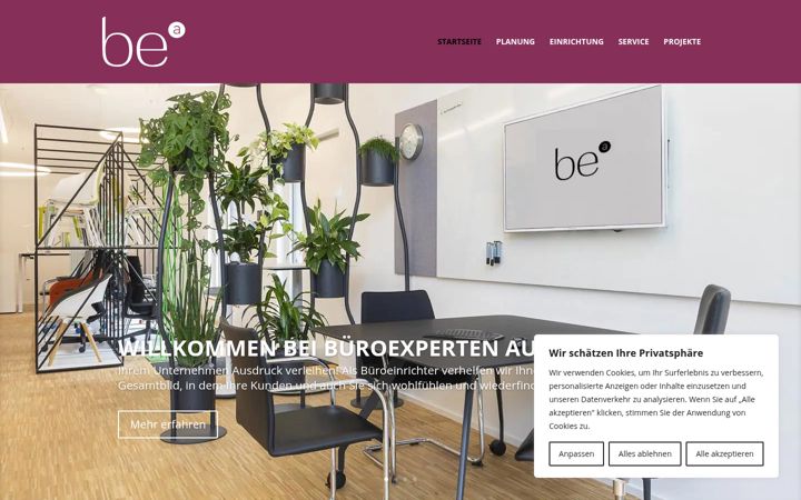 Screenshot of bueroexperten-augsburg.de