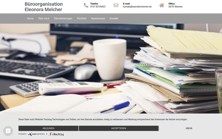 Screenshot von buerofee-bremen.de