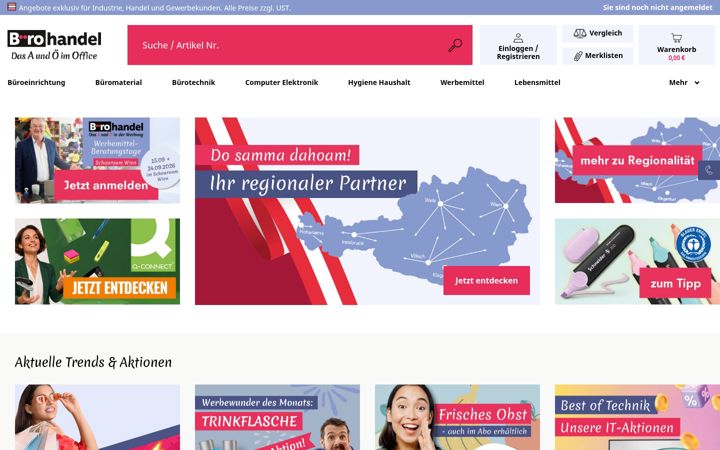 Screenshot of buerohandel.at