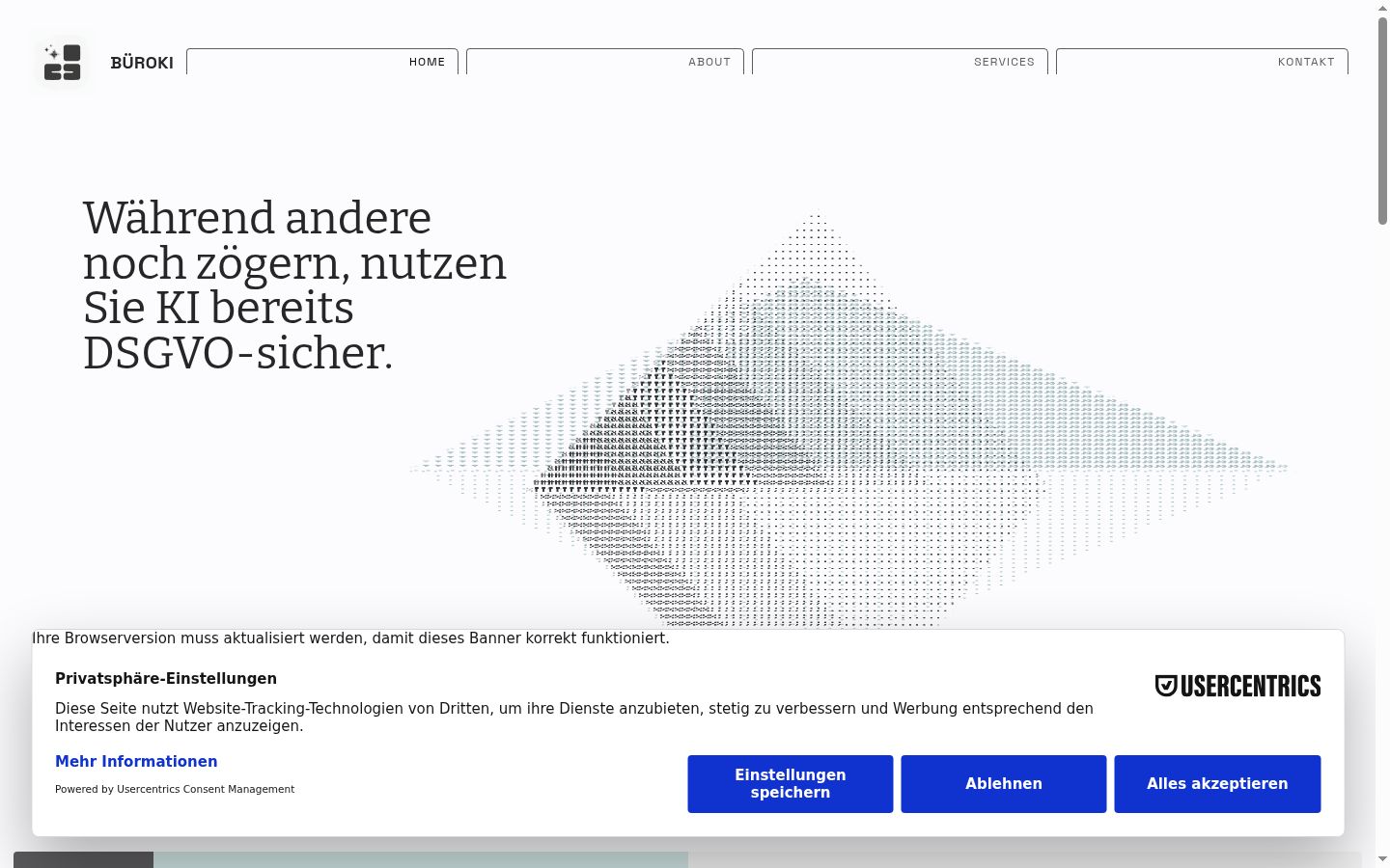Screenshot tal-banner tal-kunsens muri qabel kwalunkwe interazzjoni
