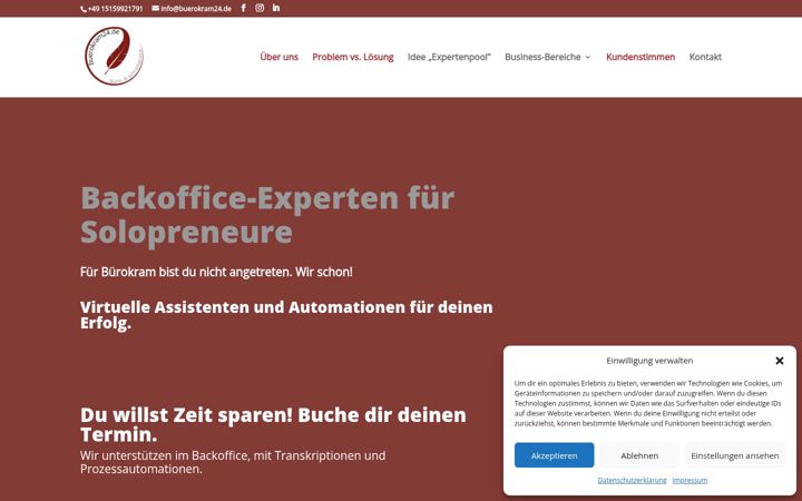 Screenshot von buerokram24.de
