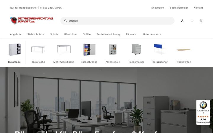 Screenshot of bueromoebel-business.de