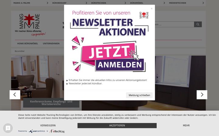 Screenshot von bueromoebel-sachsen-manig-palme.de