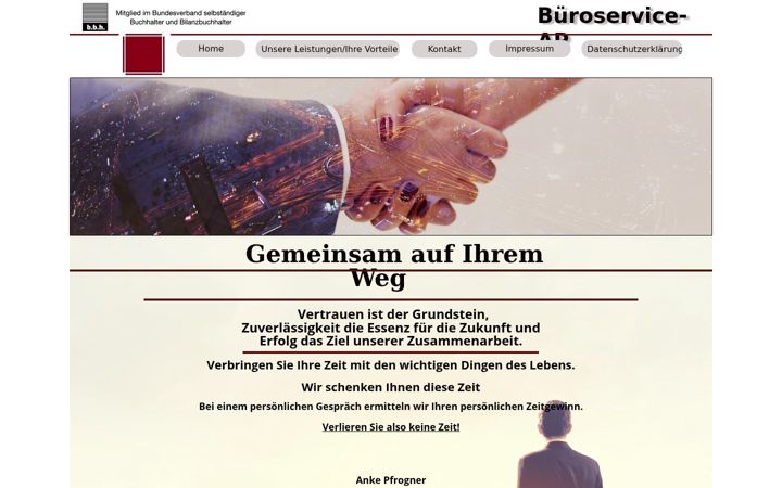 Screenshot von bueroservice-ap.de