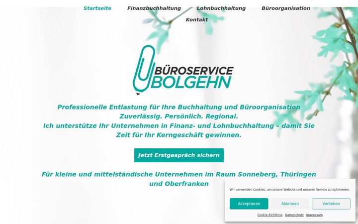 Screenshot of bueroservice-bolgehn.de
