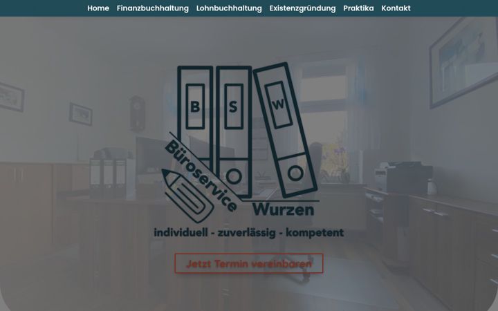 Screenshot of bueroservice-wurzen.de