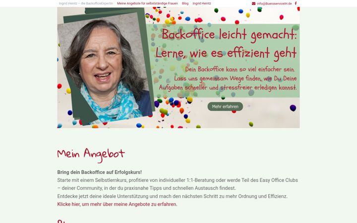 Screenshot of bueroserviceih.de