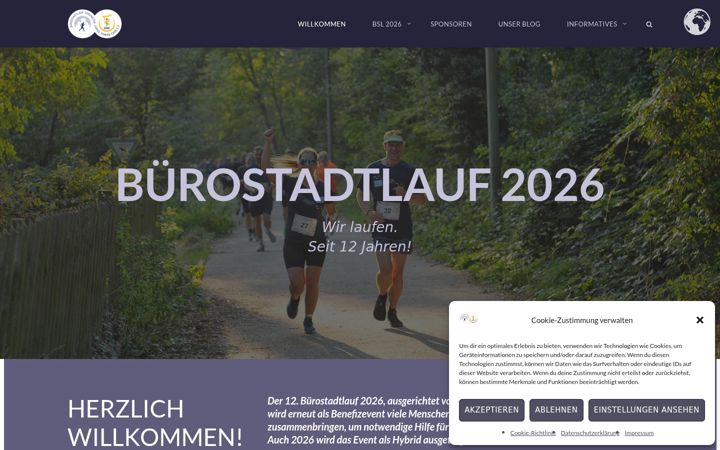 Screenshot von buerostadtlauf.de