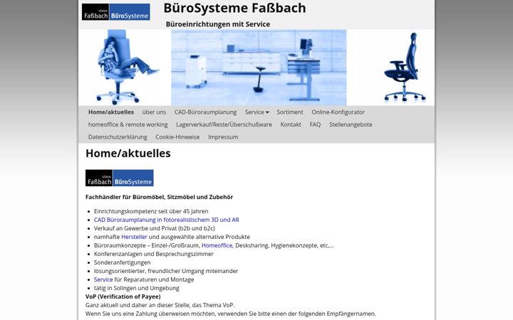 Screenshot of buerosysteme-fassbach.de