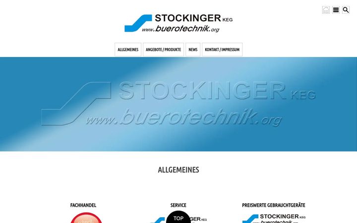 Kuvakaappaus sivustosta buerotechnik.org