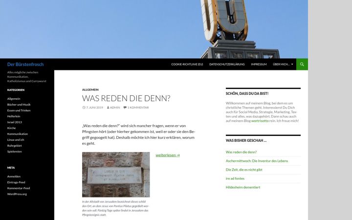 Screenshot of buerstenfrosch.de