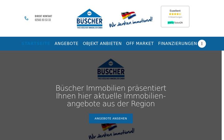 Screenshot von buescher-immobilien.de