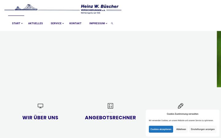 Screenshot von buescher-versicherungen.de