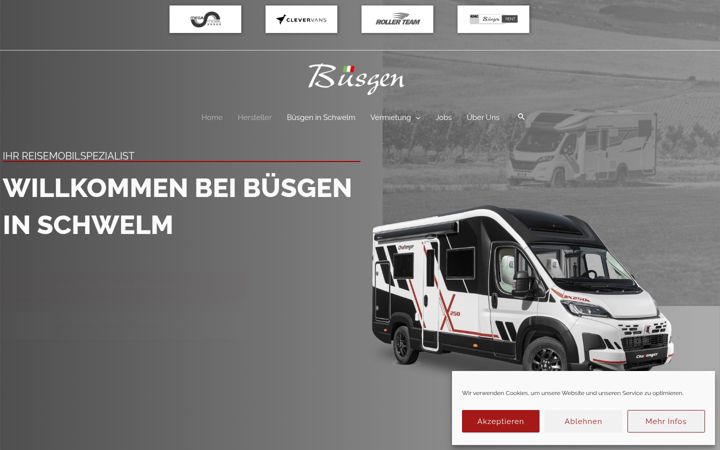 Screenshot of buesgen.de