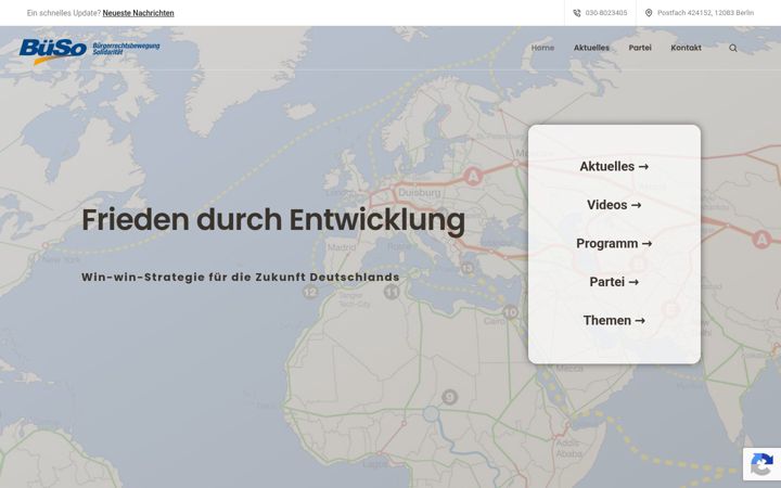 Screenshot of bueso.de