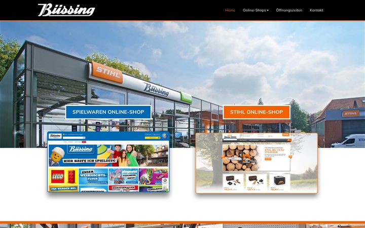 Screenshot von buessing24.de