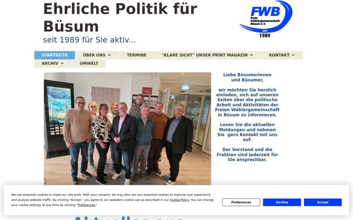 Screenshot of buesum-fwb.de