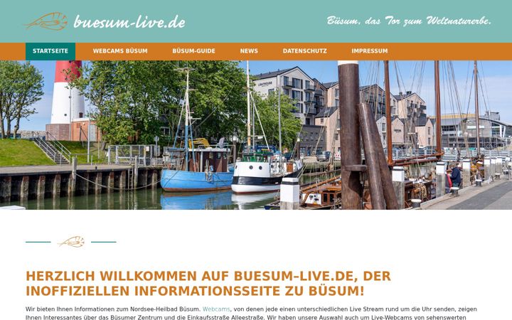 Screenshot of buesum-live.com