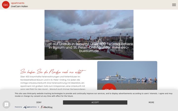 Screenshot of buesum-webcam.de