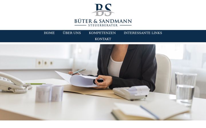 Screenshot of bueter-sandmann.de