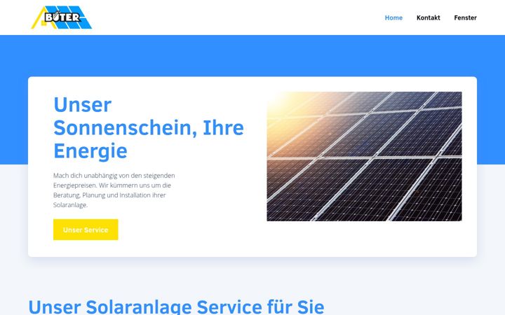 Screenshot of bueter-soltec.de