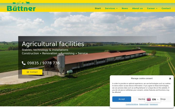 Screenshot του buettner-agrartechnik.de