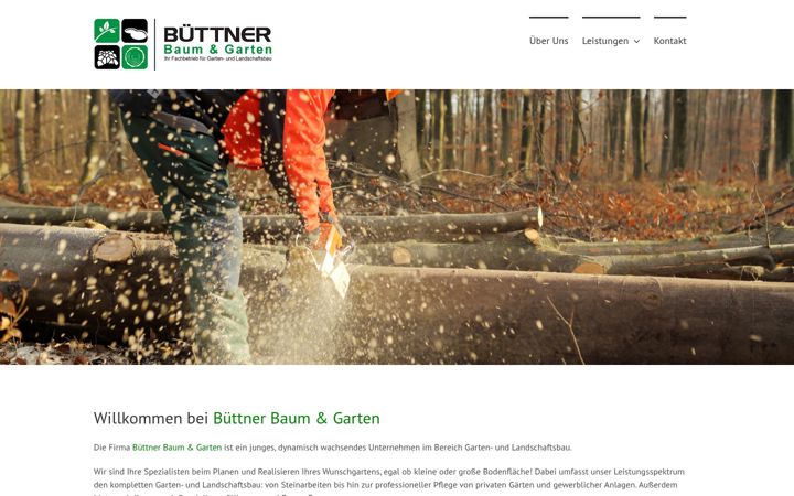 Screenshot of buettner-baum-garten.de