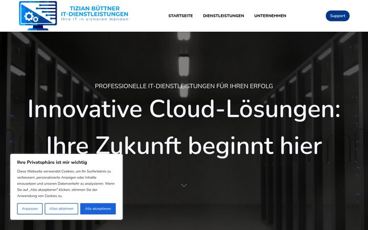Screenshot of buettner-it.com