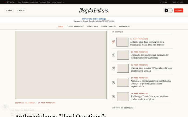 Screenshot of bufanomidia.com