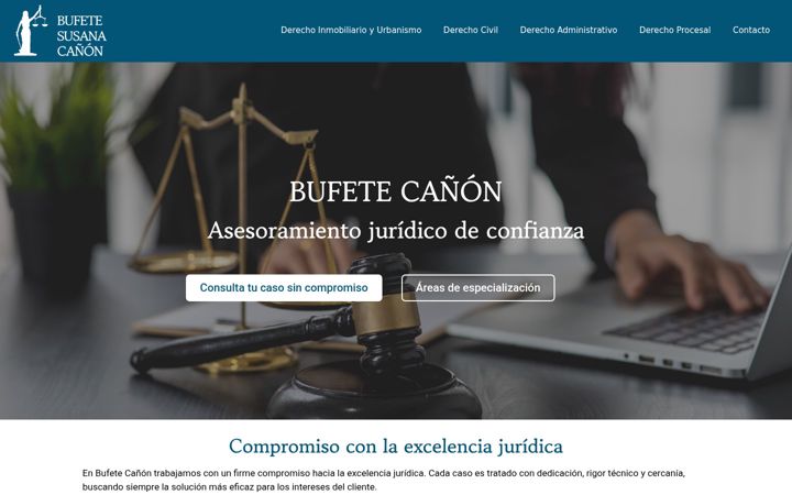 Screenshot of bufetecanon.com